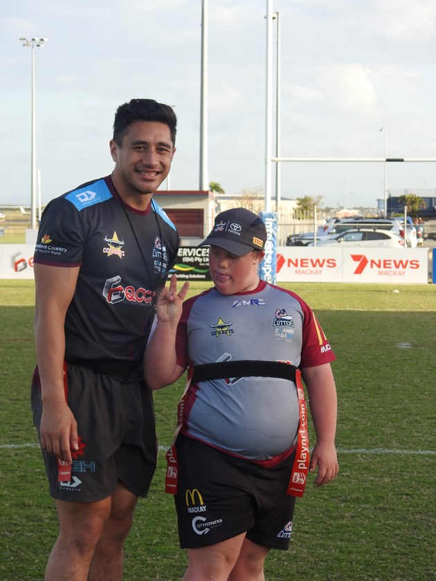Rycroft with a Cutters All Abilities player.