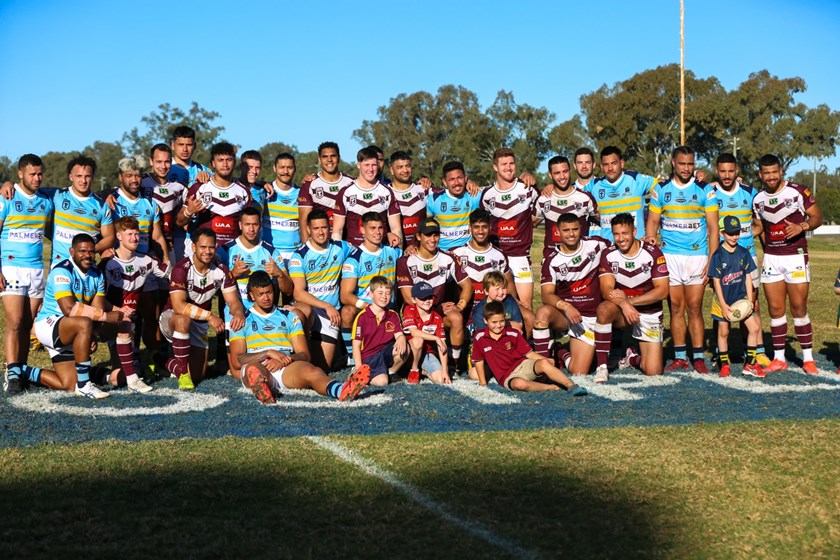 The Burleigh Bears and Norths Devils in Roma. Photo: Jorja Brinums / QRL