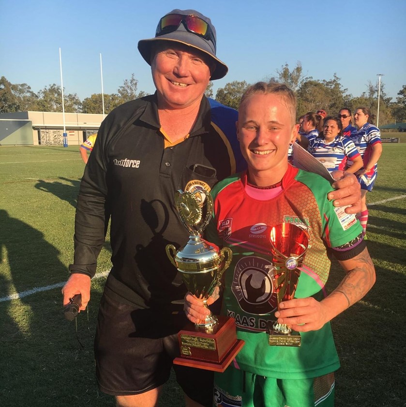 Tannum's Krystal Sulter was awarded the Gladstone Rugby League Women's Player of the Year after their grand final victory.