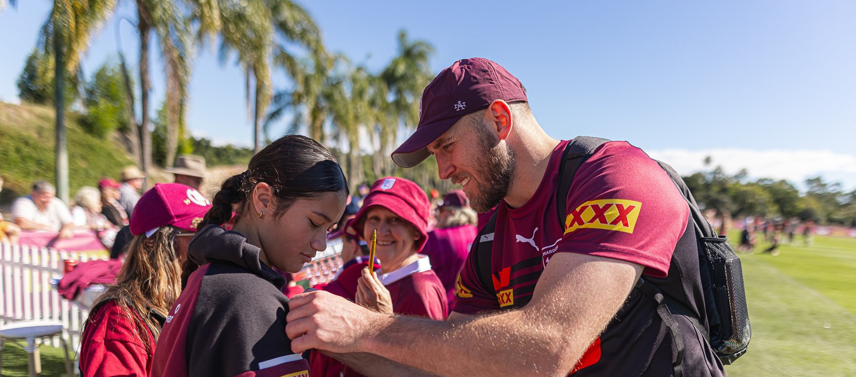 In pictures: Fans flock to Maroons training session