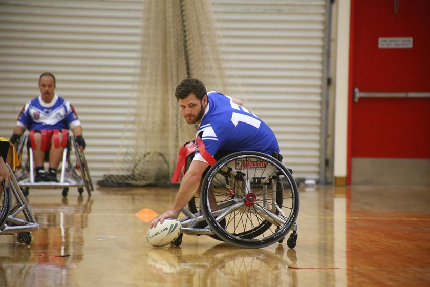 Adam Tannock in action for Queensland County. Photo: Sharon Hill/Suncoast Spinners