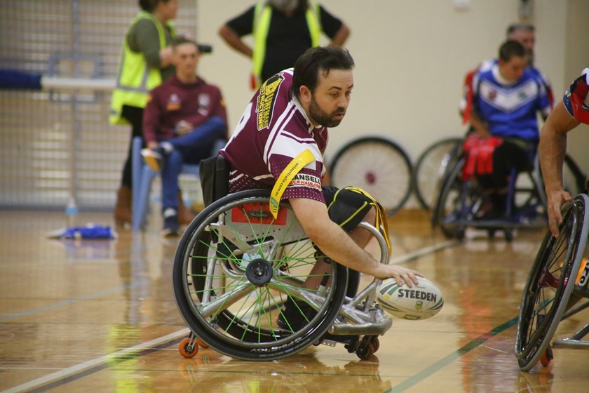 Cory Mostran in action for Queensland City. Photo: Sharon Hill/Suncoast Spinners