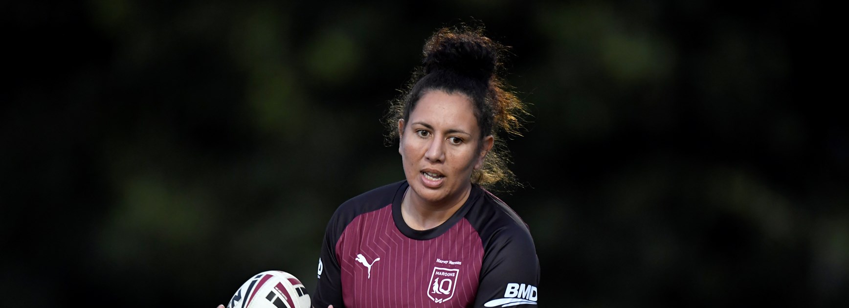 Tallisha Harden in Game II camp. Photo: Scott Davis/QRL