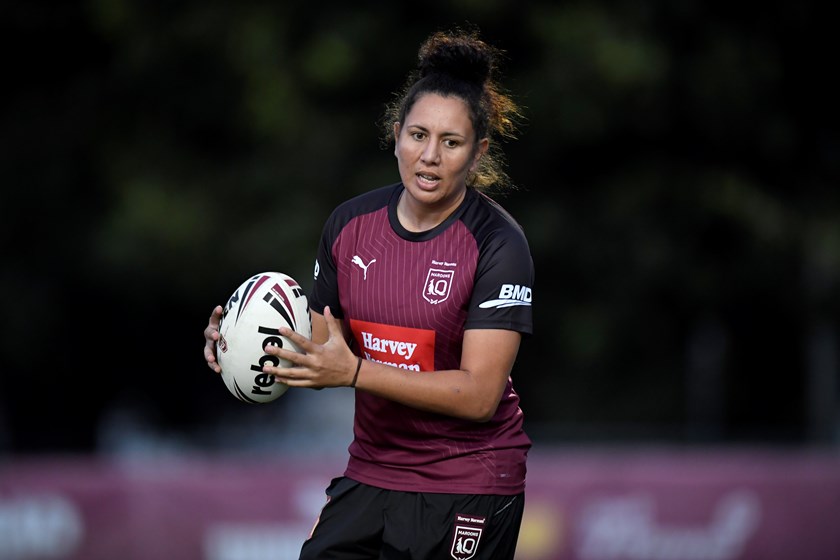 Tallisha Harden in Game II camp. Photo: Scott Davis/QRL