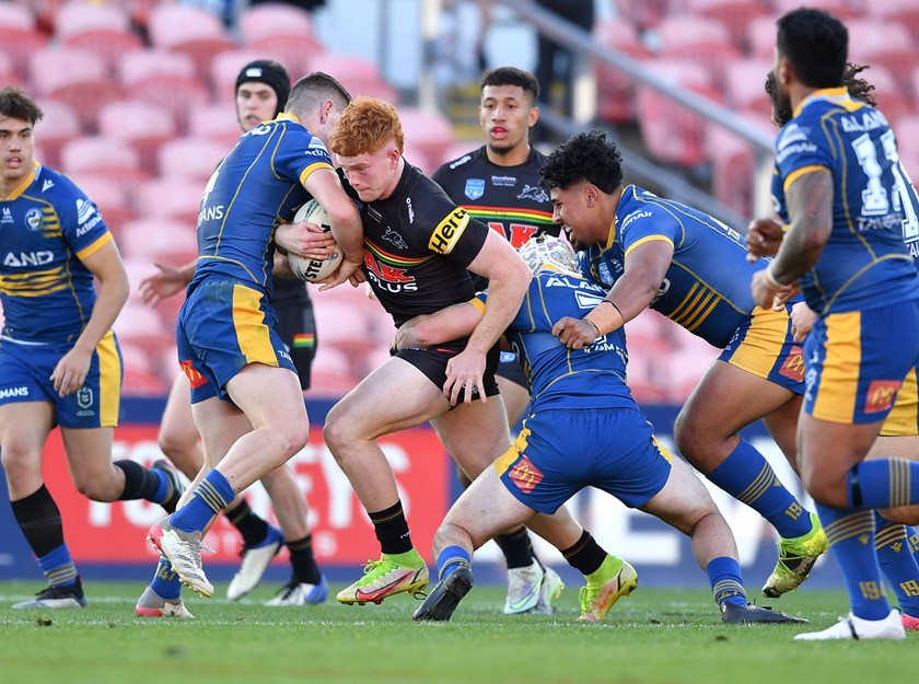 Jack Garrod in action for Penrith Panthers in Jersey Flegg in 2022. Photo: NRL Imagery