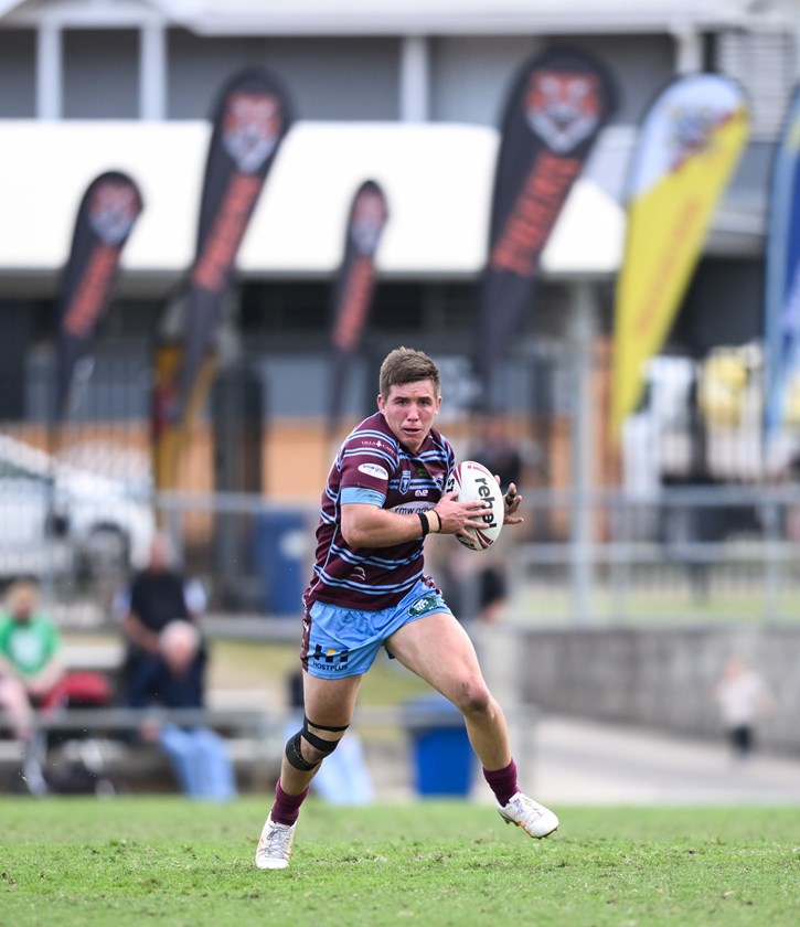 Szepanowski in action for the Capras. Photo: Zain Mohammed/QRL
