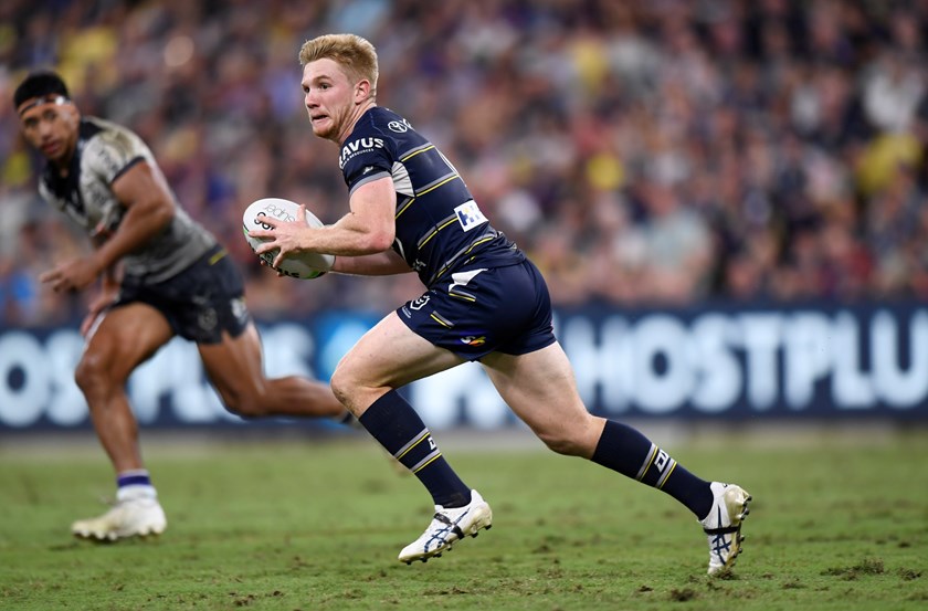 Tom Dearden in action for the North Queensland Cowboys. Photo: NRL Images