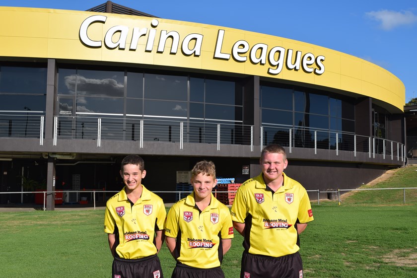  Jack, Lachlan and Josh Ditchmen. Photo: Colleen Edwards / QRL