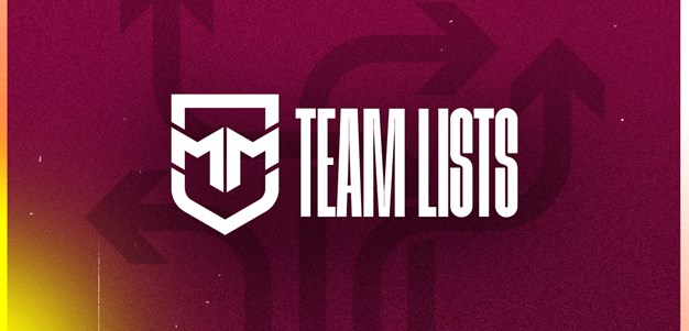 Round 1 Mal Meninga Cup team lists