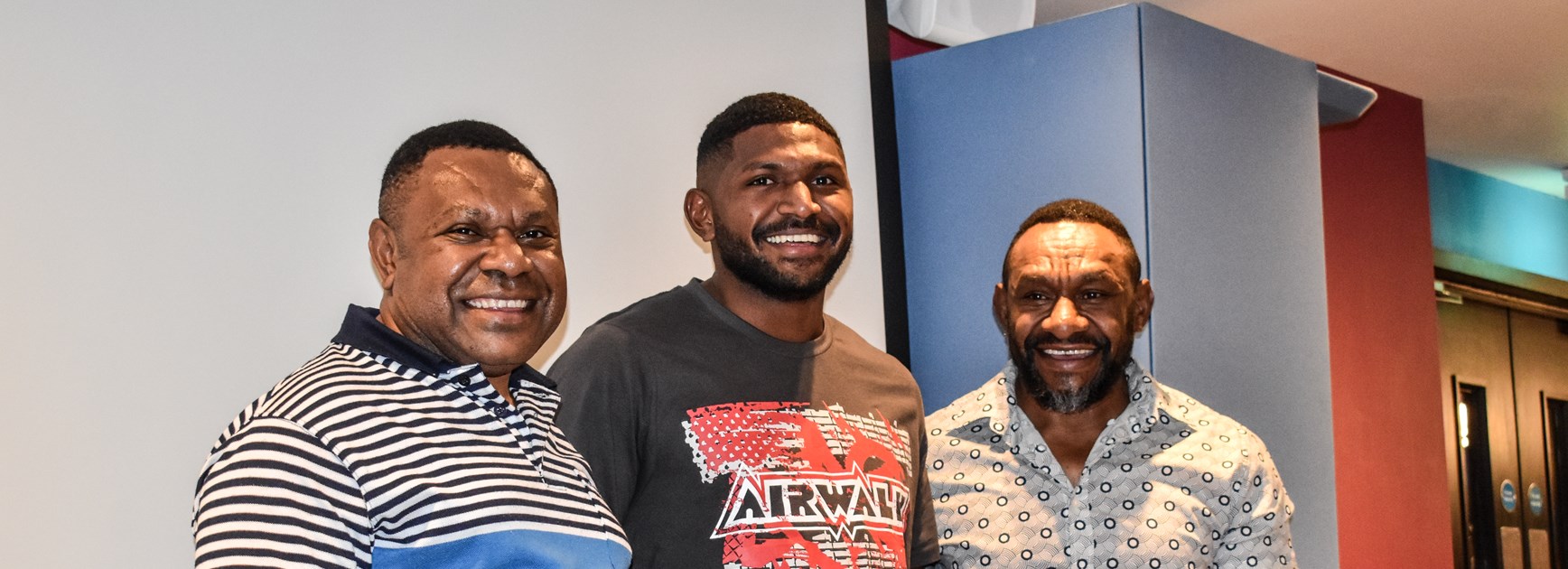Tanabi at the jersey presentation ahead of PNG's clash with Tonga. Photo: Max Ellis/QRL