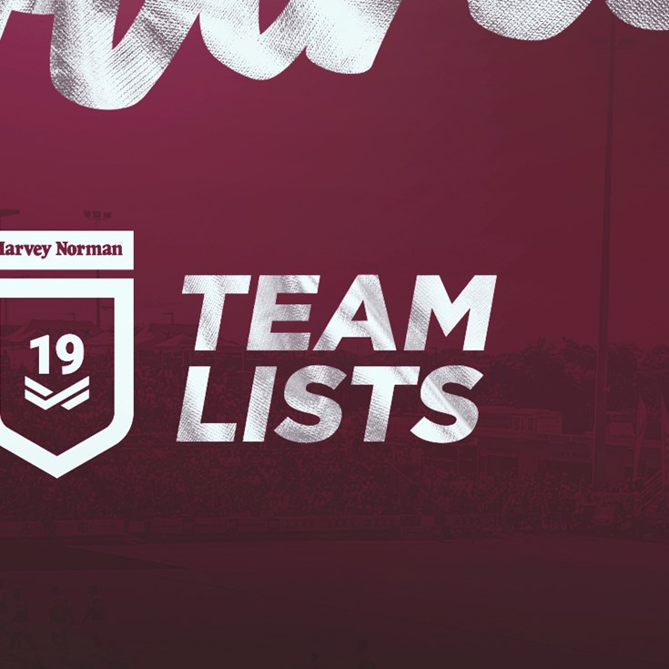 Round 2 Harvey Norman Under 19 team lists