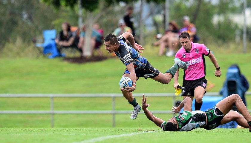 Marmin Barba in action for the Jets in 2016 against Townsville. 