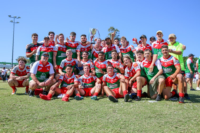 Wynnum Manly celebrate inaugural BRL Under 20s title. Photo: Cameron Stallard/QRL