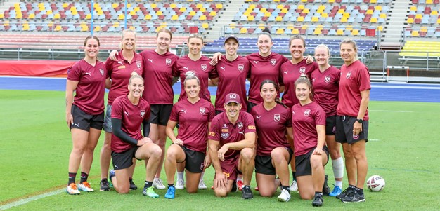 In pictures: Billy Slater joins Maroons for training session