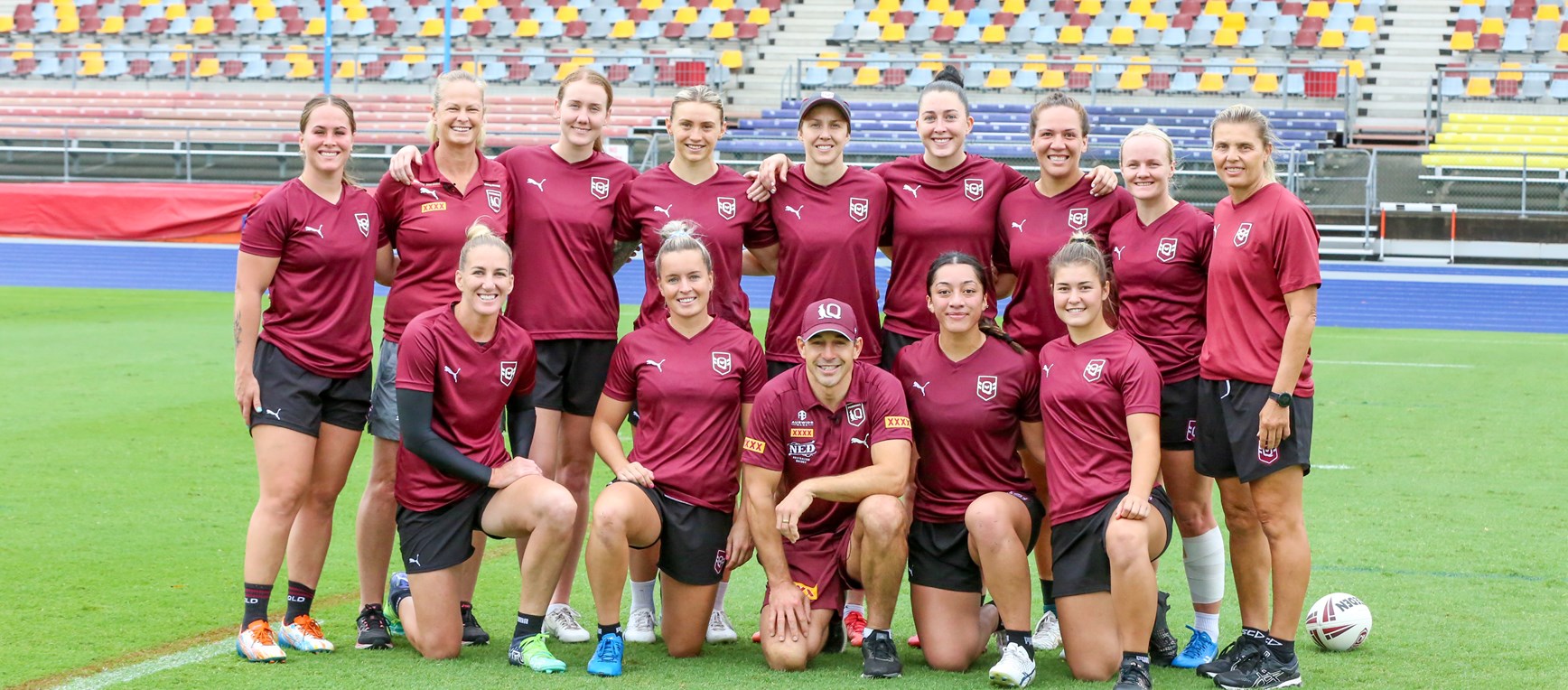 In pictures: Billy Slater joins Maroons for training session