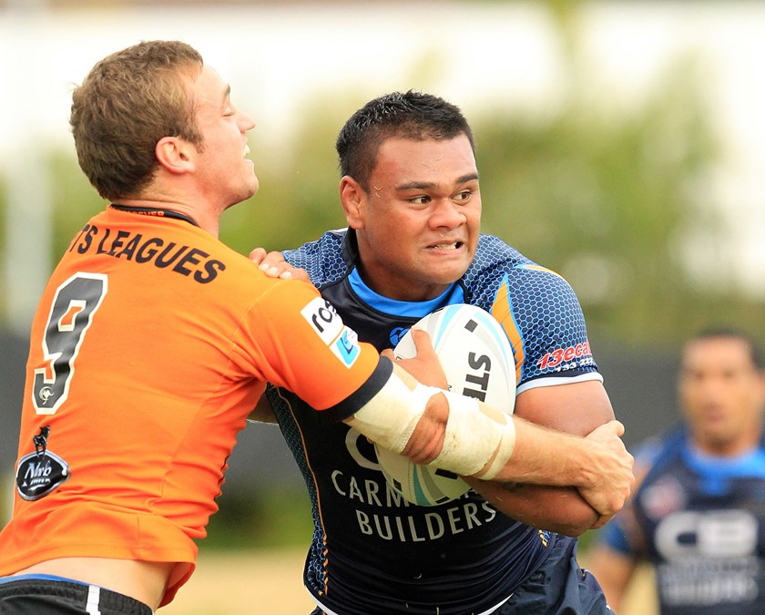 Dunamis Lui playing at Norths. Photo: QRL