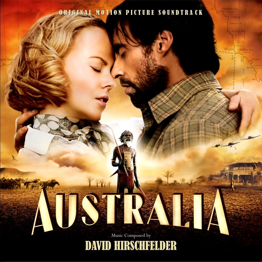 Promotional poster for the movie Australia, partially filmed in Bowen.