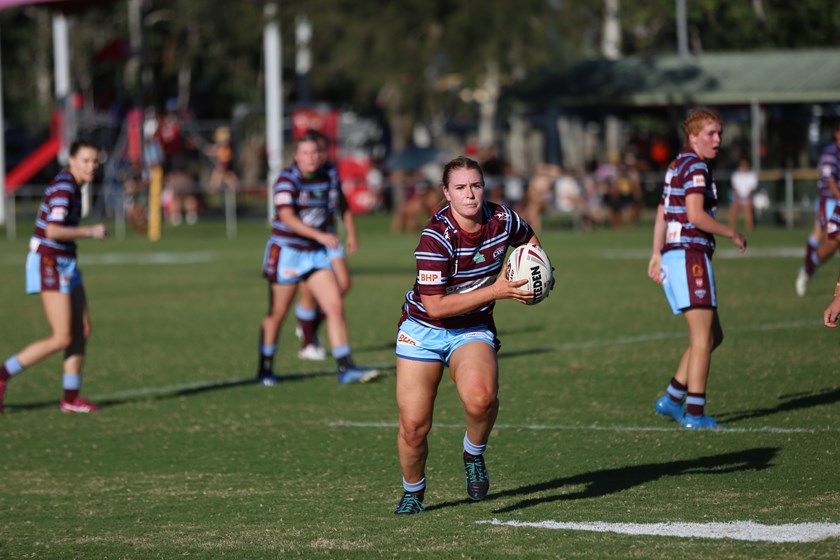 Mackenzie Reid in action for the Central Queensland Capras. Photo: Colleen Edwards / QRL
