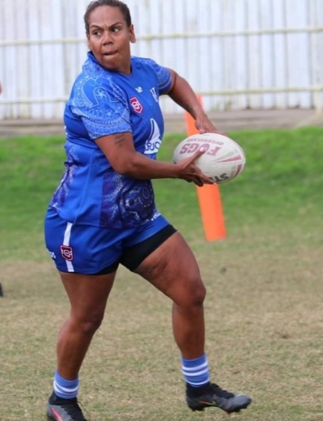 Jacintha McAvoy-Geia in action for Valleys Diehards this year.