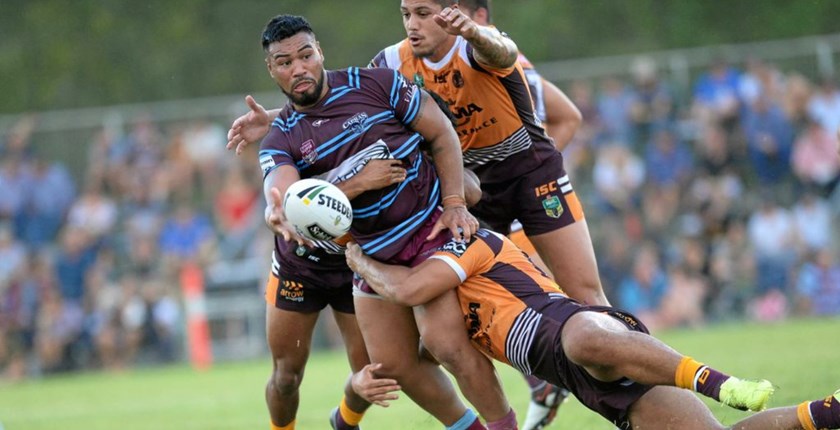 Marquee signing Jerry Key put in a strong showing in his first game for the Capras. PHOTO: Chris Ison (The Morning Bulletin)