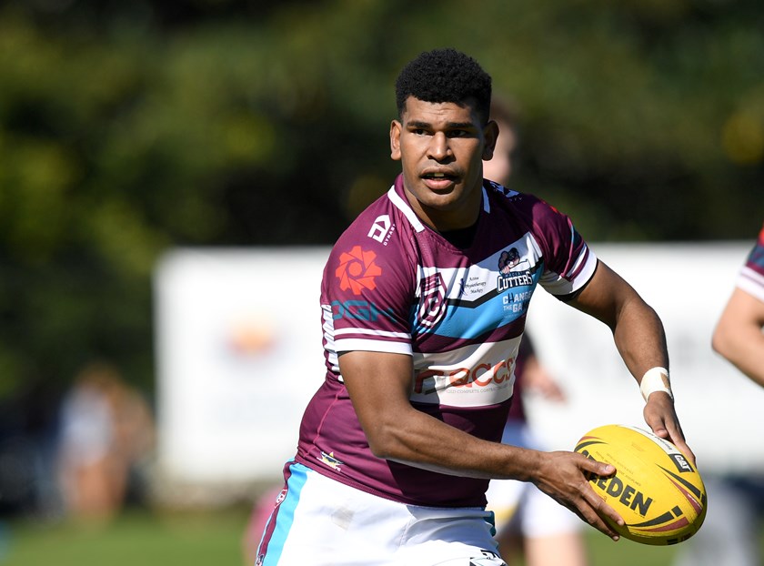 Henri Stocks in action for the Mackay Cutters Colts in 2022. Photo: Scott Davis/QRL