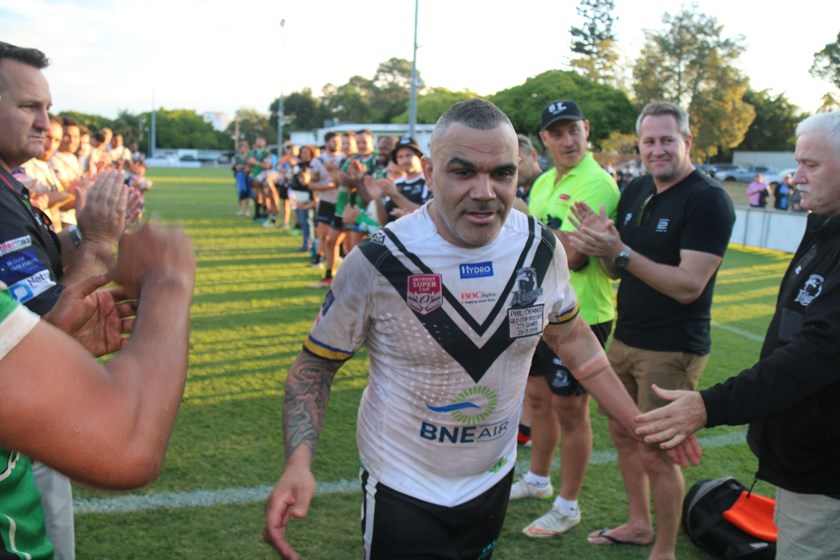 Phil Dennis after he achieved a record 271 games of Intrust Super Cup in 2018. 