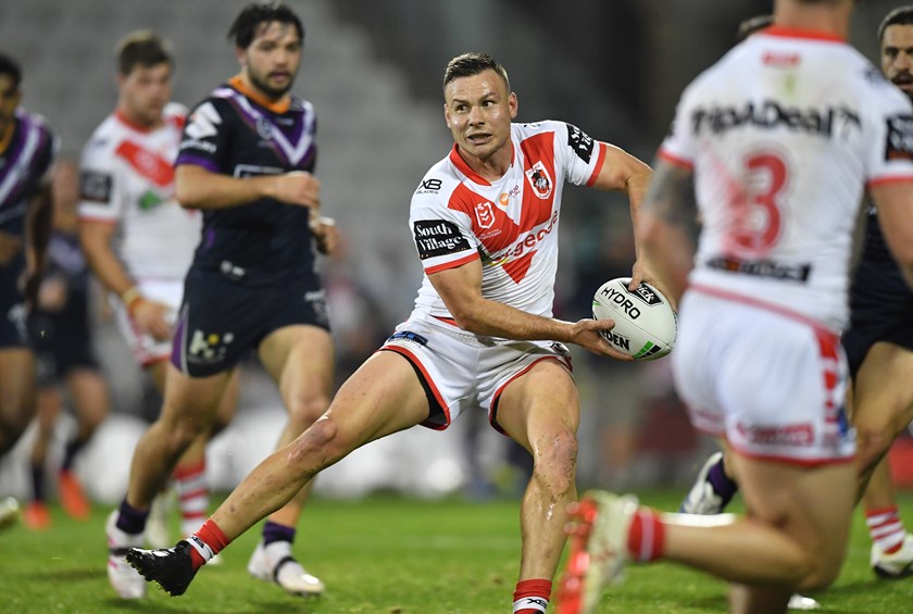 Darren Nicholls in action for the Dragons. Photo: NRL Images