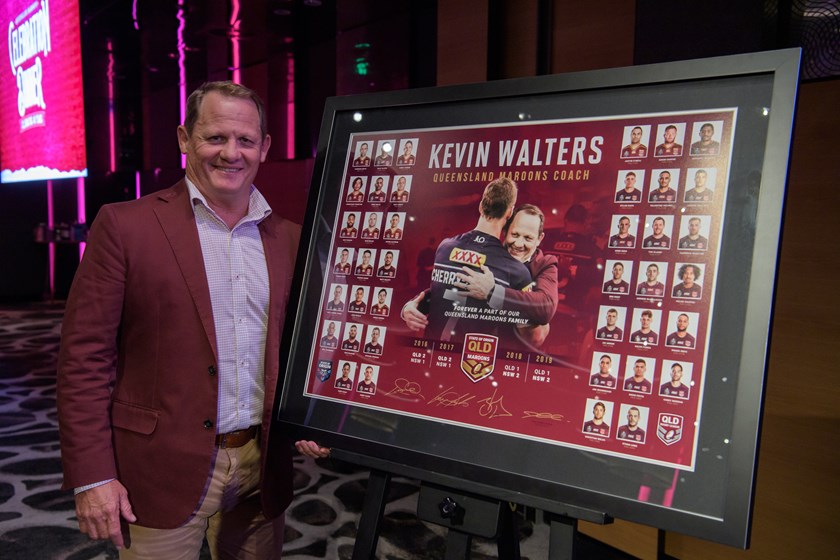 Kevin Walters after receiving his momento from QRL.