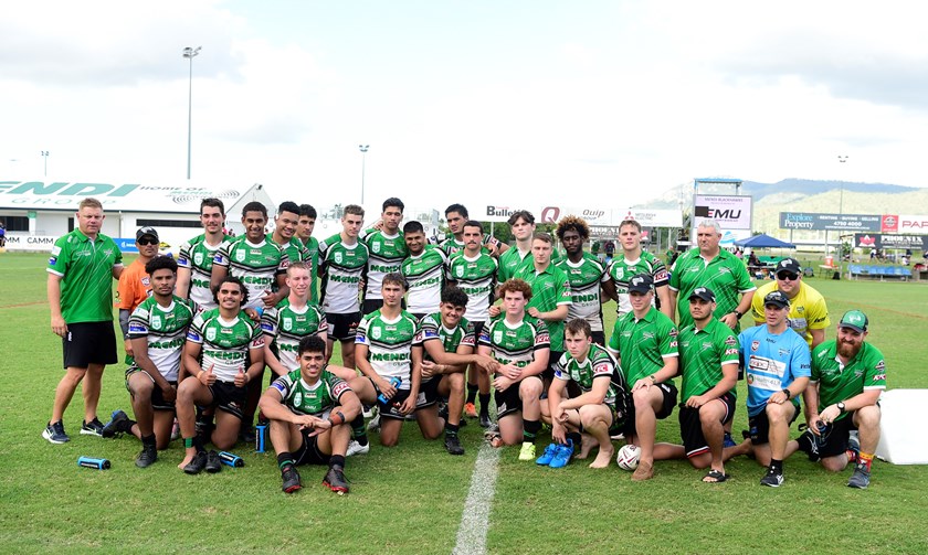 The Townsville Blackhawks' Auswide Bank Mal Meninga Cup side. Photo: Ian Hitchcock/QRL