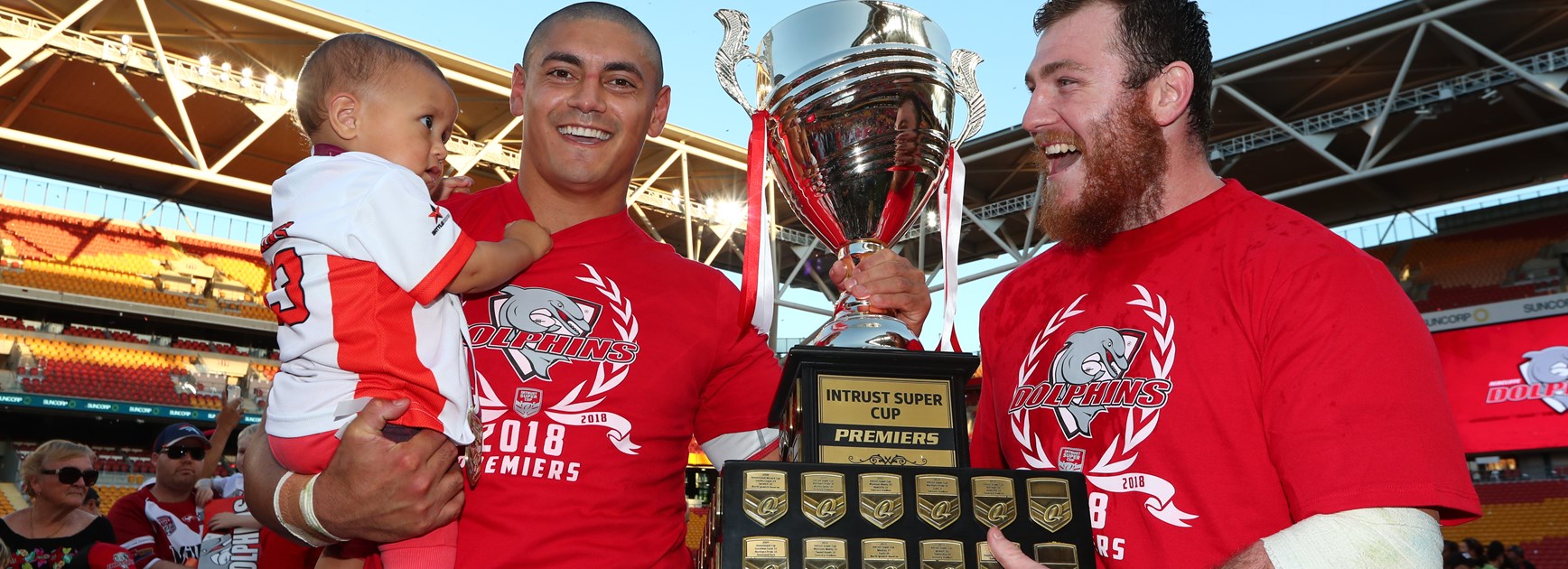 Hawkins after the 2018 grand final.