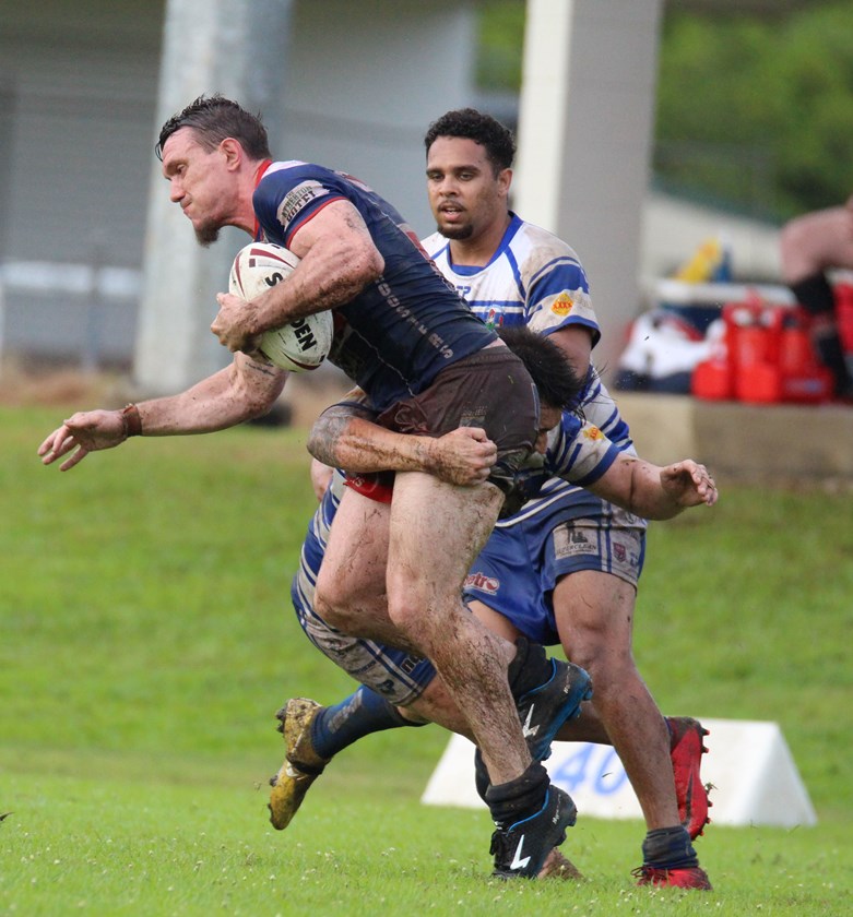 Atherton full back Nick Pratten in action against Cairns Brothers will be out this week due to injury Photo: Maria Girgenti 