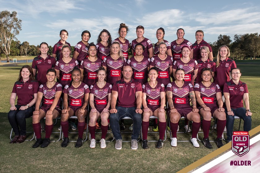 Official 2018 Harvey Norman Queensland Women's team photo QRL