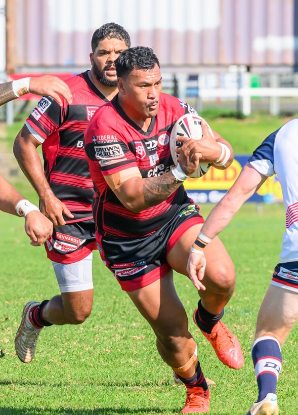 Valleys had to fight hard to beat Warwick last weekend. Front rower Jon Palavi pictured. 