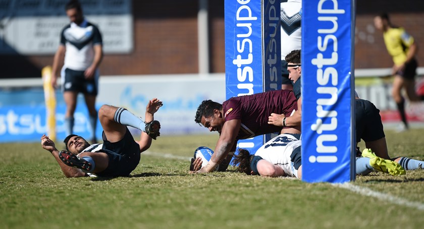 Taulata Fakalelu in action for the XXXX Queensland Rangers in 2018. Photo: NRL Images