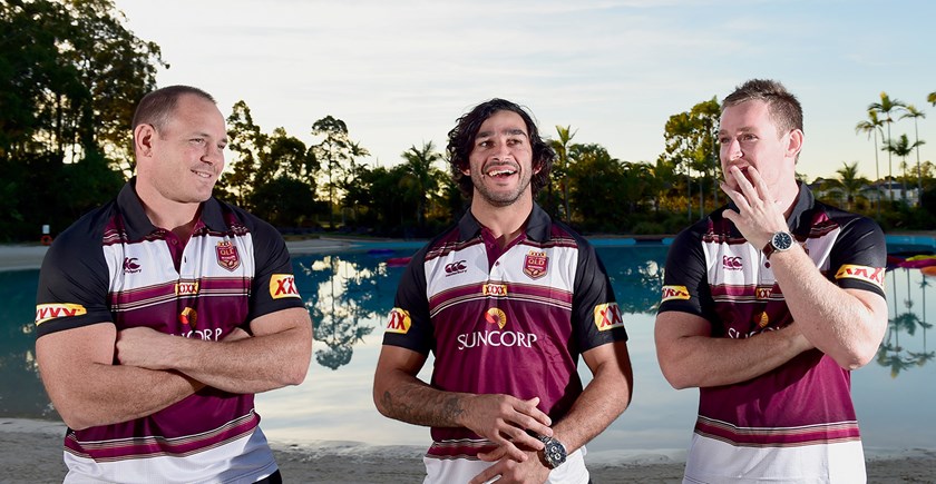 Scott, Thurston and Morgan in Queensland colours.