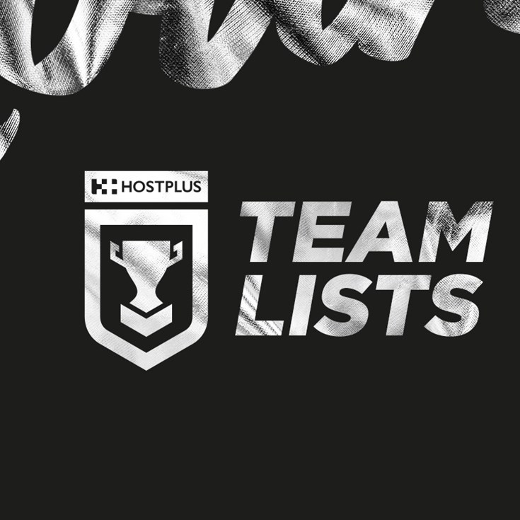 Round 1 Hostplus Cup team lists