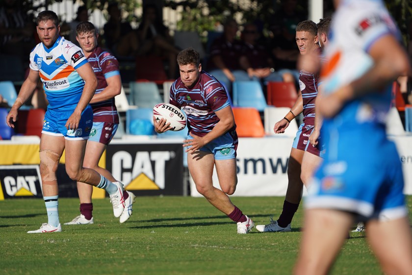 Lachlan Hubner in Round 3 for the Central Queensland Capras. Photo: Luke Fletcher/QRL