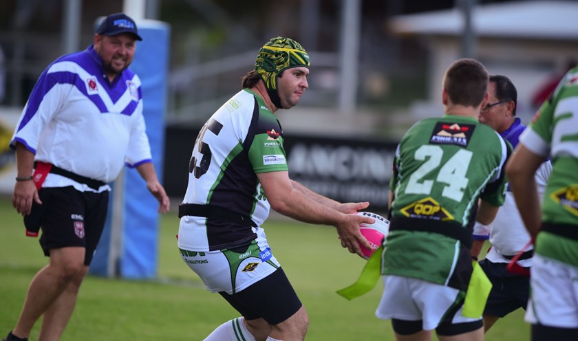 Adrian playing at the 2022 Foley Shield. Photo: Scott Radford-Chisholm/QRL