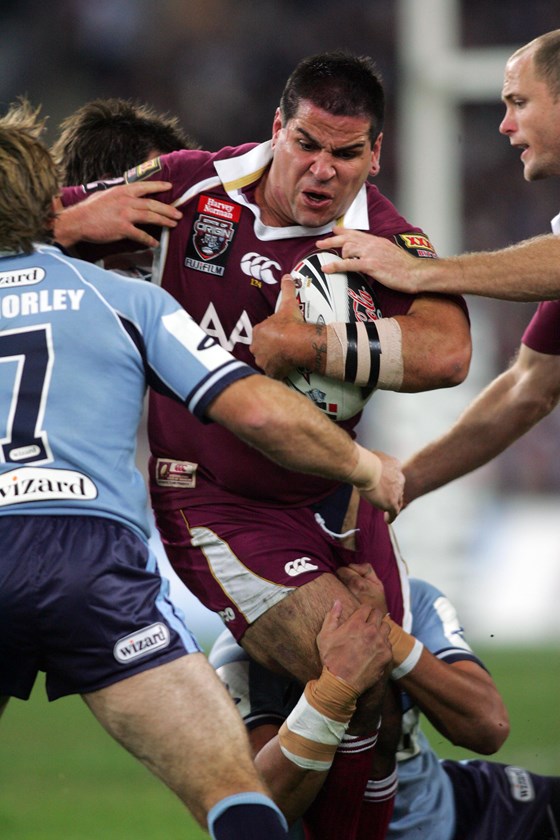 Carl Webb in action in 2007. Photo: NRL Images