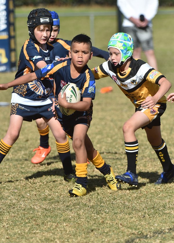 A game between the Highfields Eagles and Gatton Hawks. Photo: Wyatt Cook-Revell