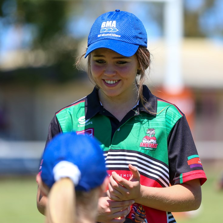 In pictures: BHP clinic inspires next generation of Maroons