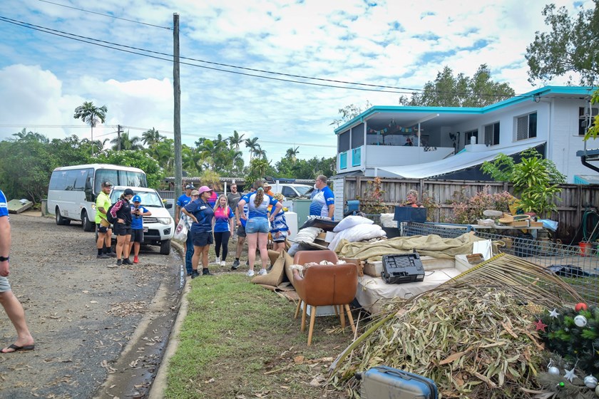 A snapshot of the damage in Cairns as Brothers volunteers prepare to help the clean-up. Photo: Brothers Cairns