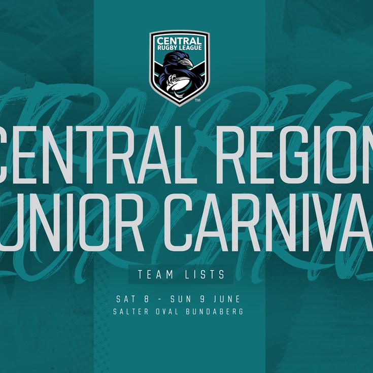 Central Junior Carnival team lists