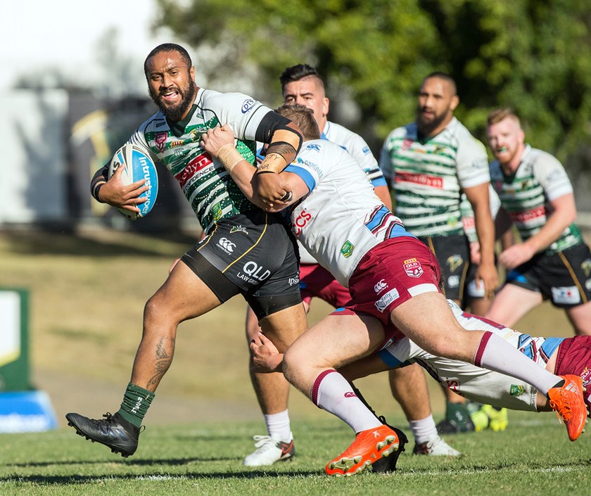 Tu'u Maori in action for the Ipswich Jets. Photo: QRL