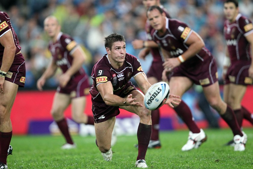Matt Ballin playing for the Maroons. Photo: NRL Imagery