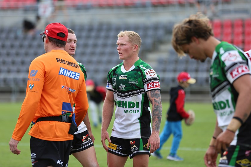 Joel Baldwin after the Round 11 clash against Redcliffe Dolphins. Photo: Rikki-Lee Arnold/QRL