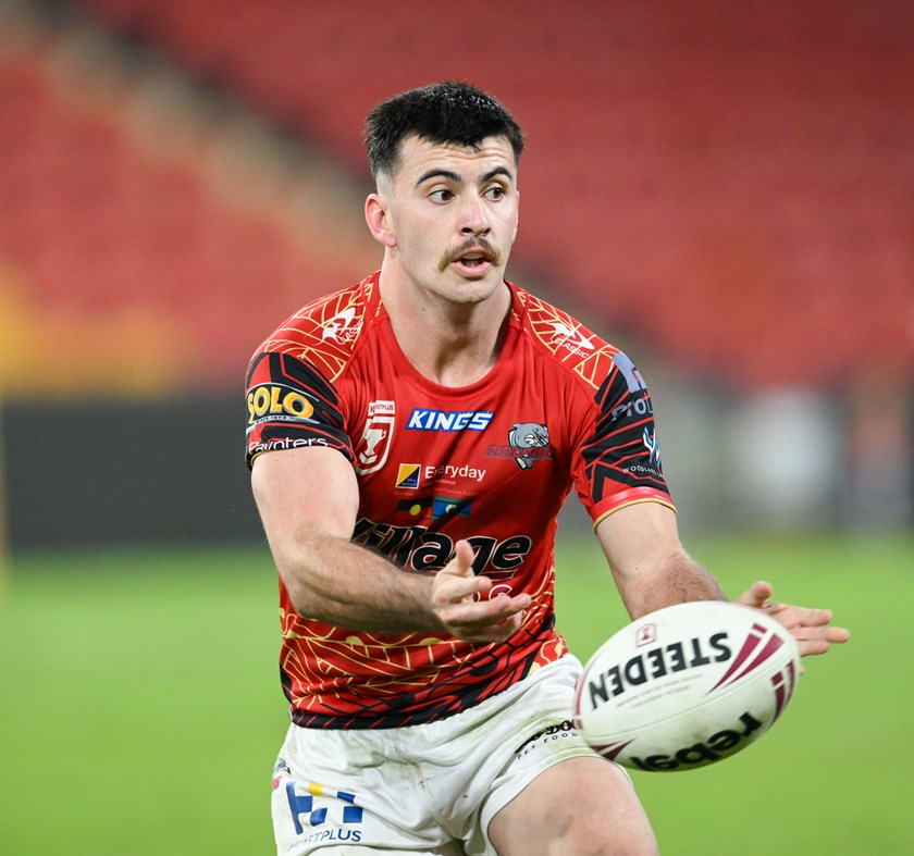 Cody Hunter in action in Round 10. Photo: Zain Mohammed/NRL Imagery