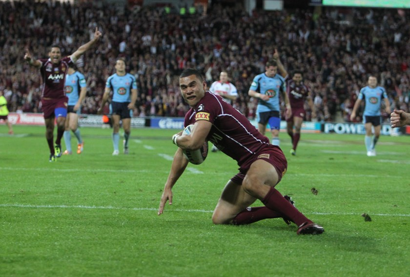 Try celebration. Photo: NRL Images