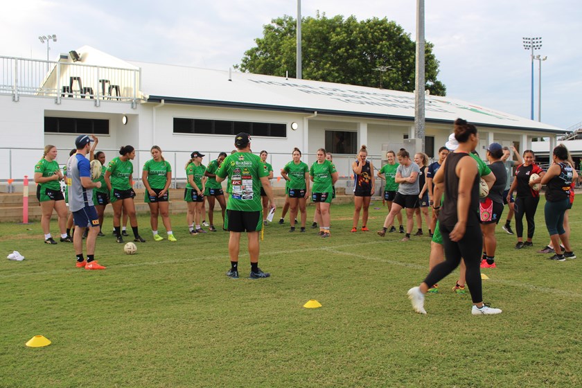Townsville Blackhawks at pre-season training. Photo: Townsville Blackhawks Media