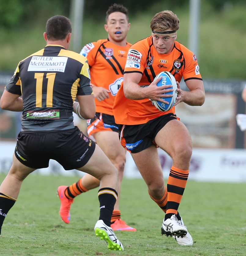 Christian Welch in action for Easts Tigers. Photo: QRL Media